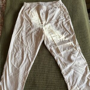 Banana Republic Men's Cream Linen Pants